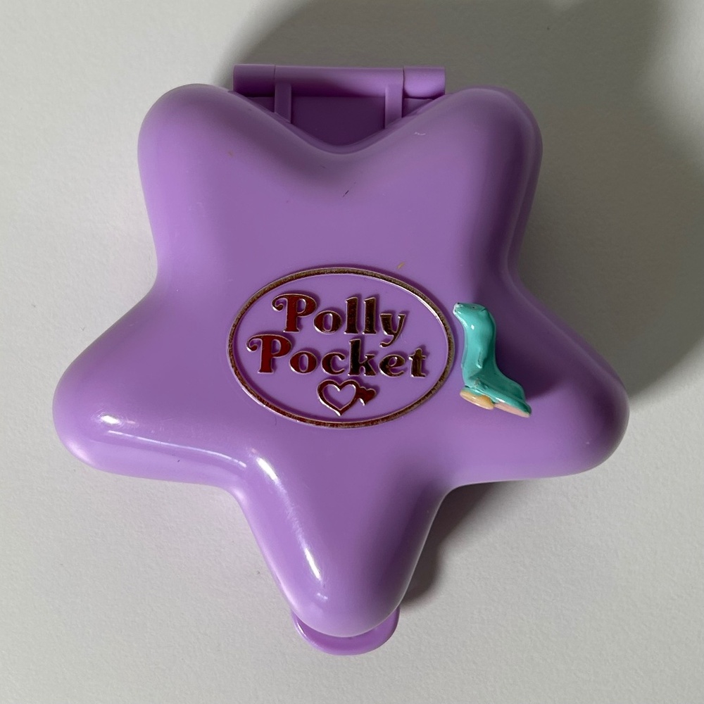 Vintage 90s Bluebird Polly Pocket Fairy Glade Fantasy Compact Set + 1 Figure (21